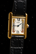 Cartier Vintage Tank Must Vermeil Gold Plated Silver