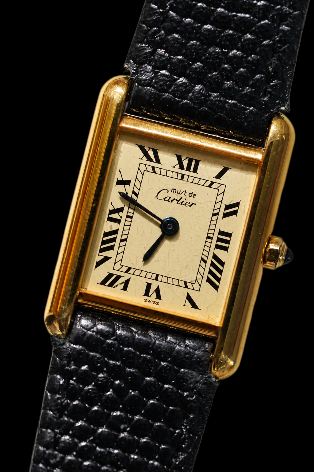 Cartier Vintage Tank Must Vermeil Gold Plated Silver / yellow
