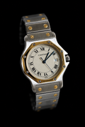 Cartier Santos LM Octagon Tropical Dial Quartz
