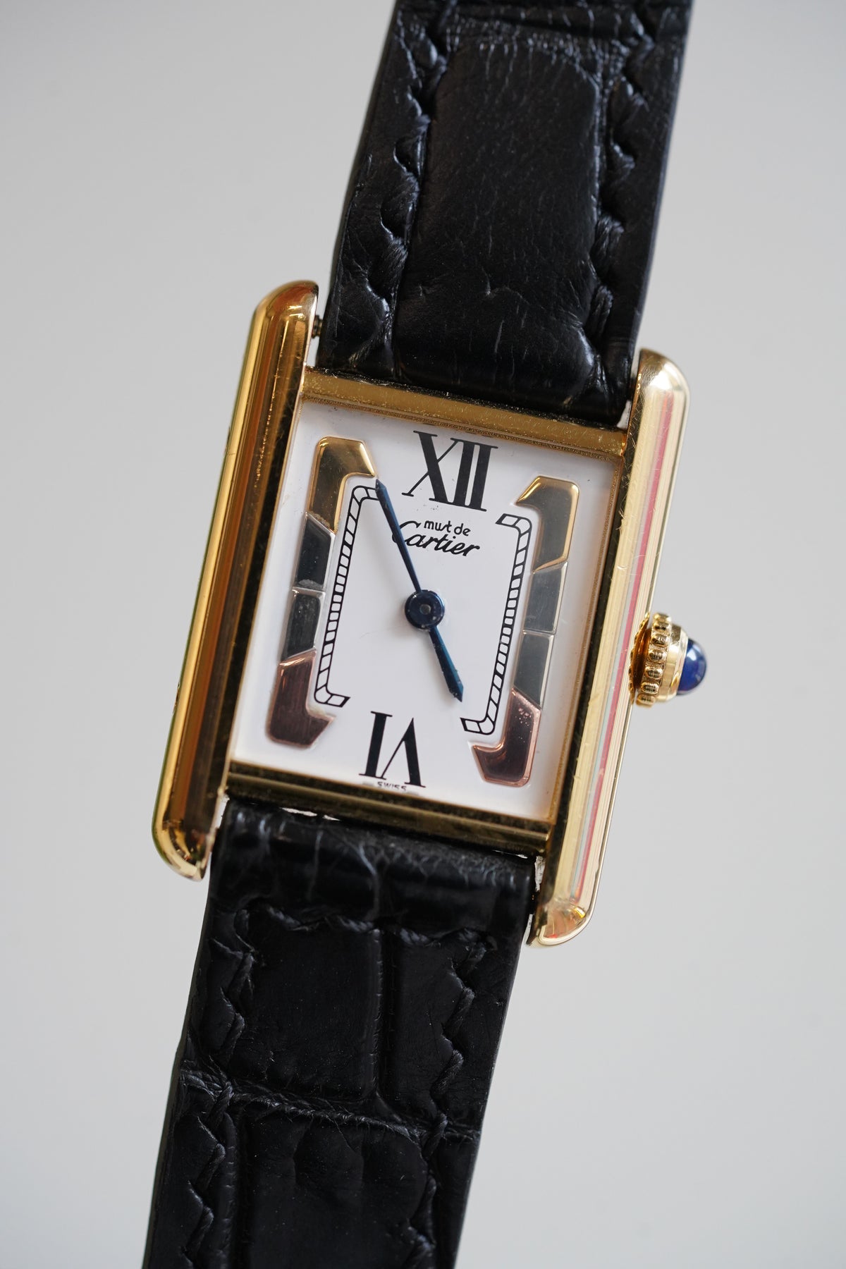 Cartier Vintage Tank Must Vermeil Gold Plated Silver