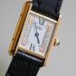 Cartier Vintage Tank Must Vermeil Gold Plated Silver