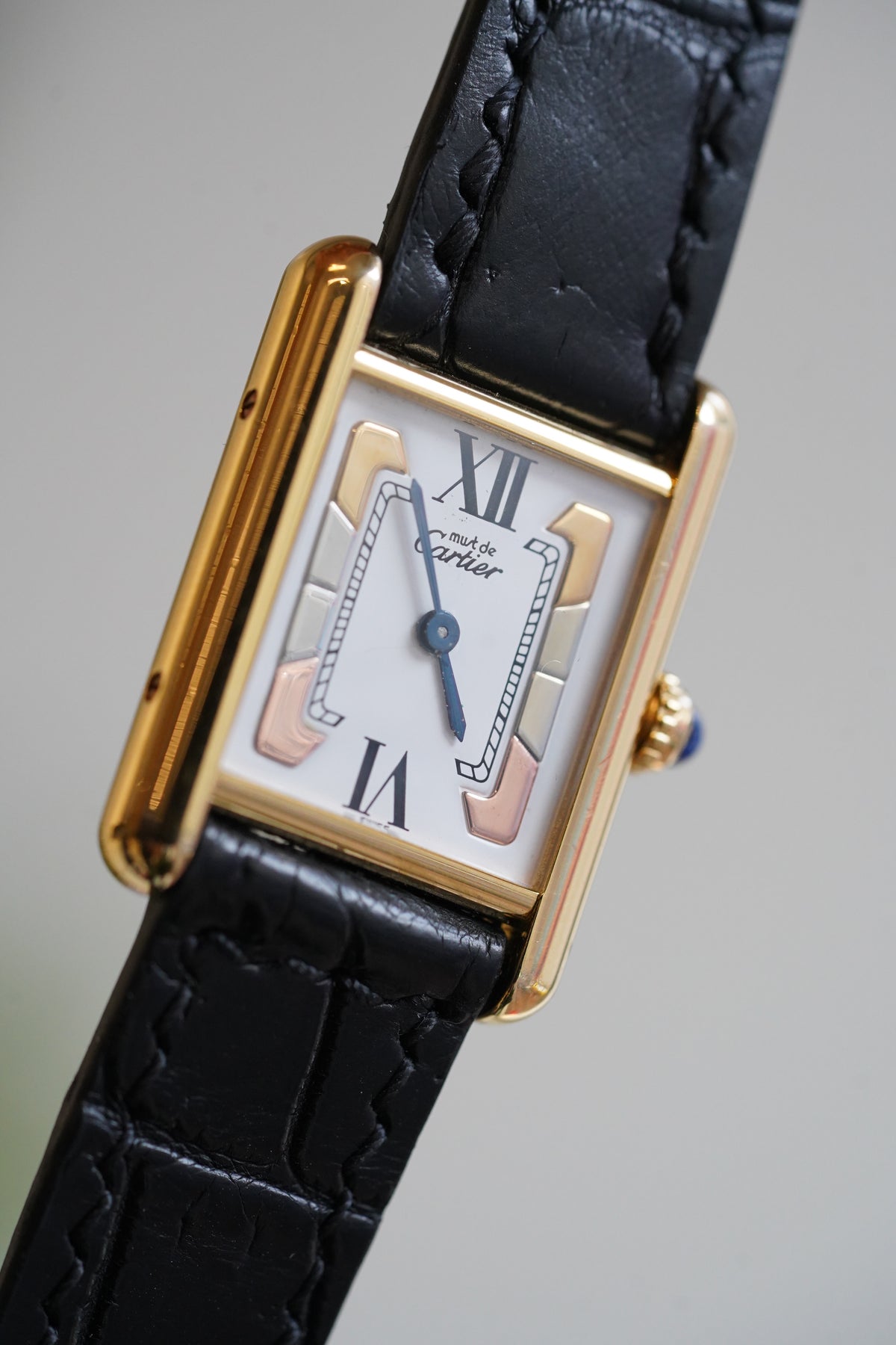Cartier Vintage Tank Must Vermeil Gold Plated Silver