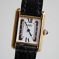 Cartier Vintage Tank Must Vermeil Gold Plated Silver
