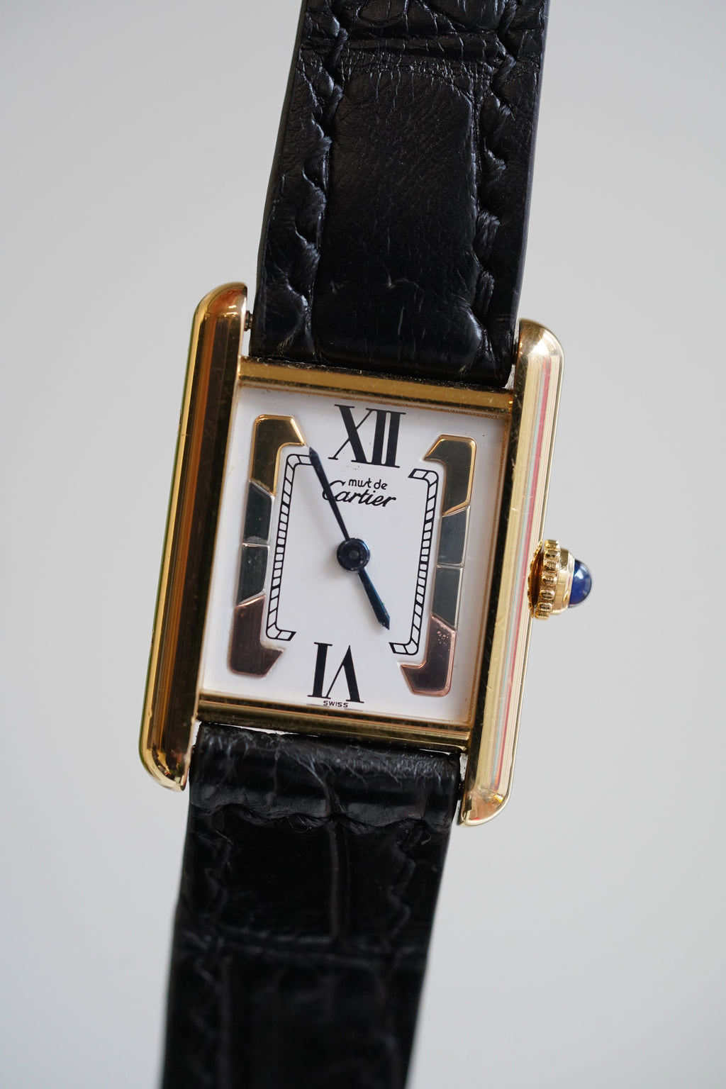 Cartier Vintage Tank Must Vermeil Gold Plated Silver