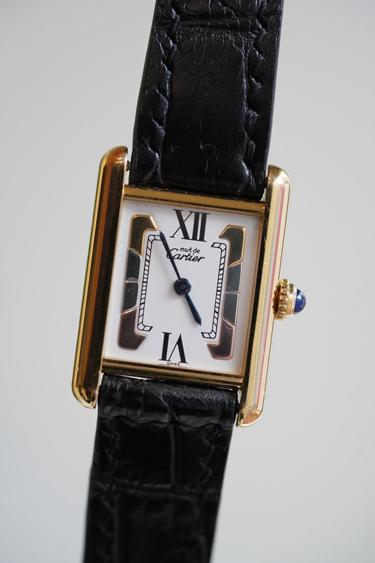 Cartier Vintage Tank Must Vermeil Gold Plated Silver