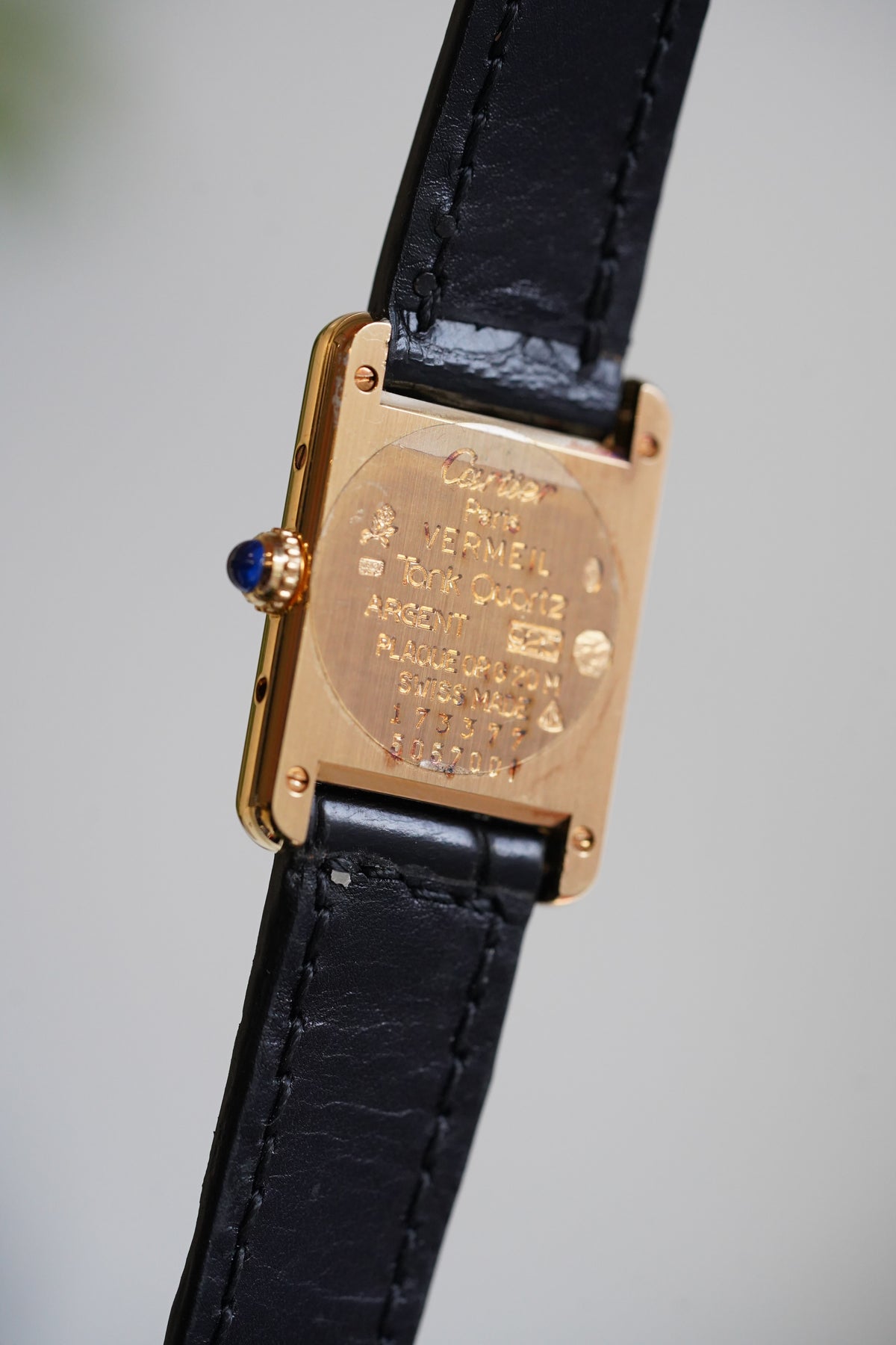 Cartier Vintage Tank Must Vermeil Gold Plated Silver
