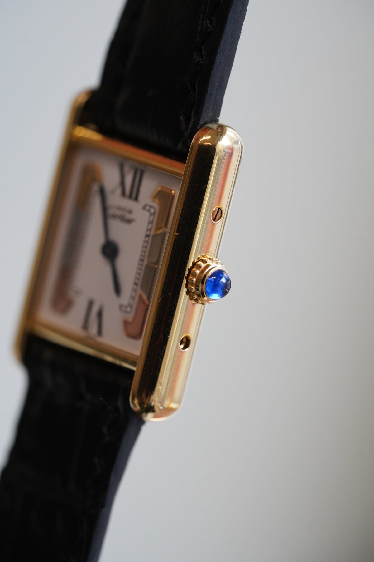 Cartier Vintage Tank Must Vermeil Gold Plated Silver