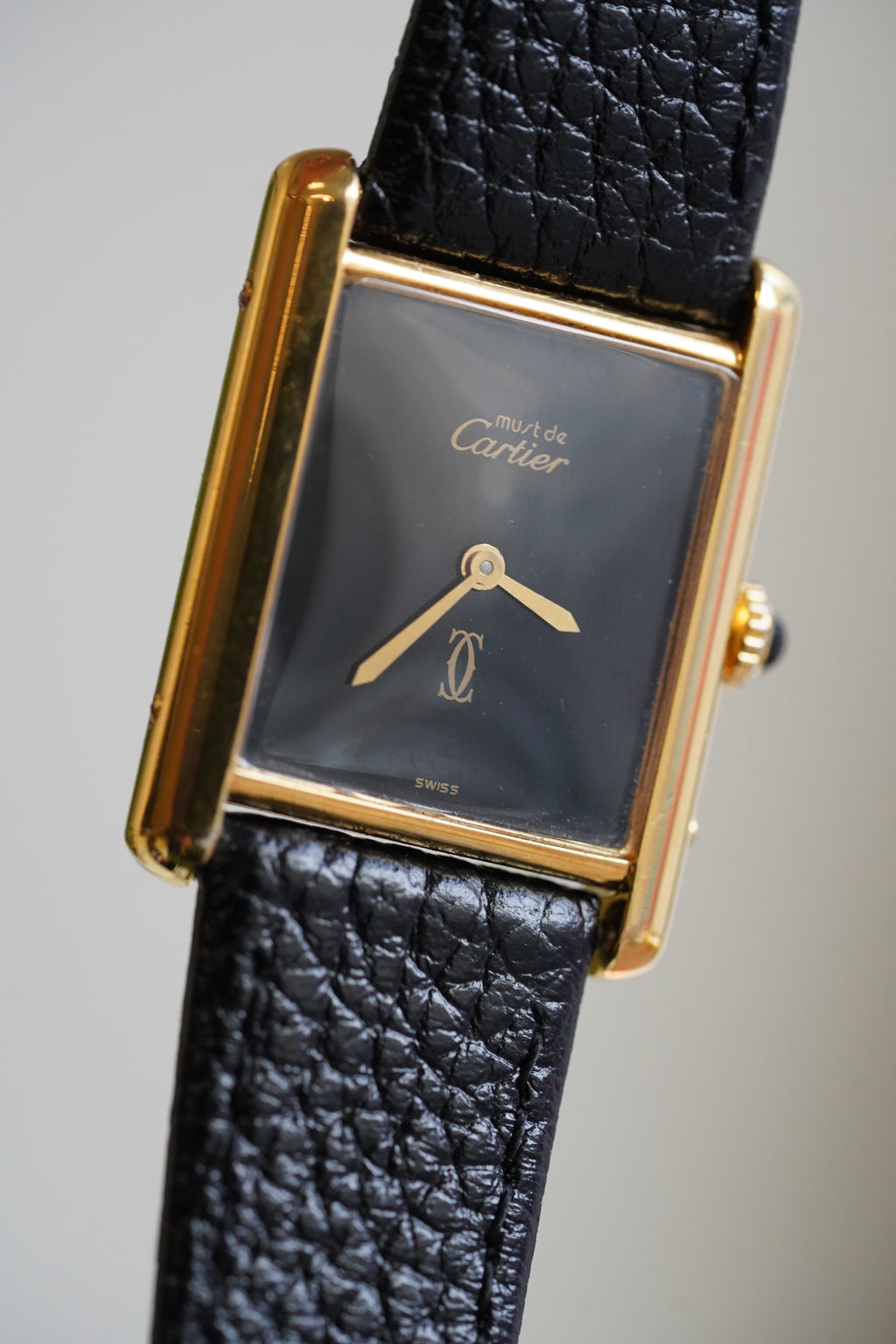 Cartier Vintage Tank Must Vermeil Gold Plated Silver