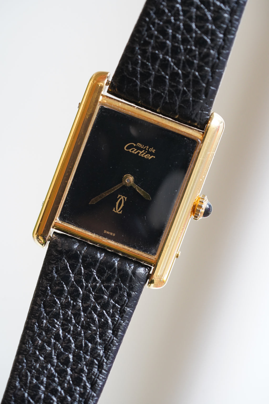 Cartier Vintage Tank Must Vermeil Gold Plated Silver
