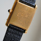 Cartier Vintage Tank Must Vermeil Gold Plated Silver  / black Dial