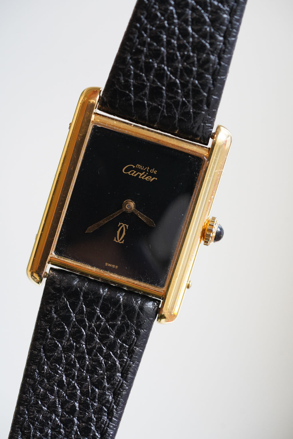 Cartier Vintage Tank Must Vermeil Gold Plated Silver