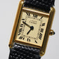 Cartier Vintage Tank Must Vermeil Gold Plated Silver / yellow