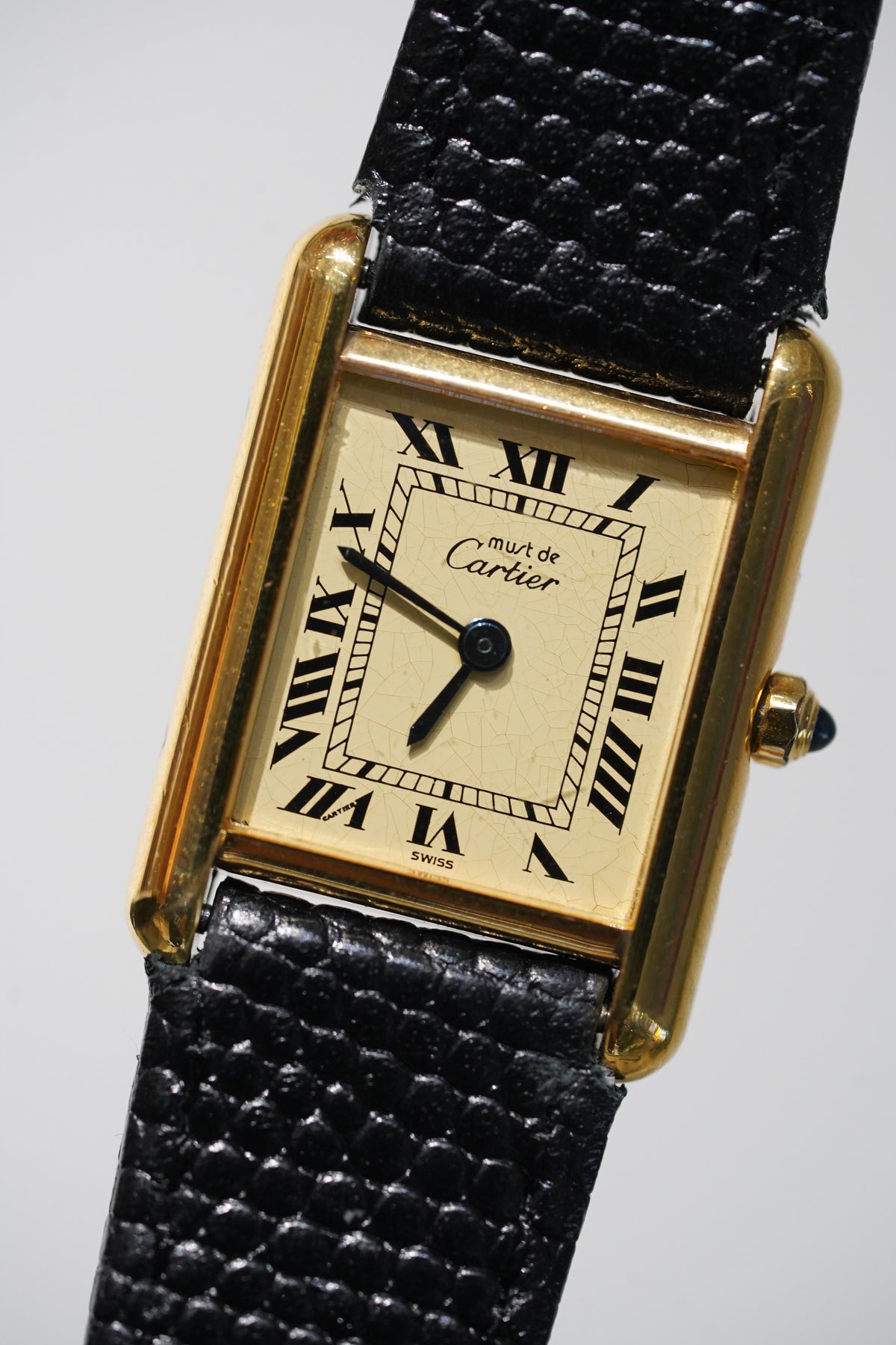 Cartier Vintage Tank Must Vermeil Gold Plated Silver / yellow