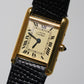 Cartier Vintage Tank Must Vermeil Gold Plated Silver / yellow