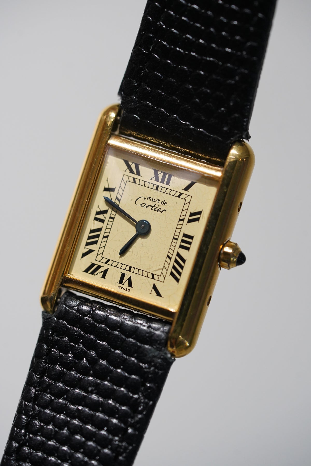 Cartier Vintage Tank Must Vermeil Gold Plated Silver / yellow