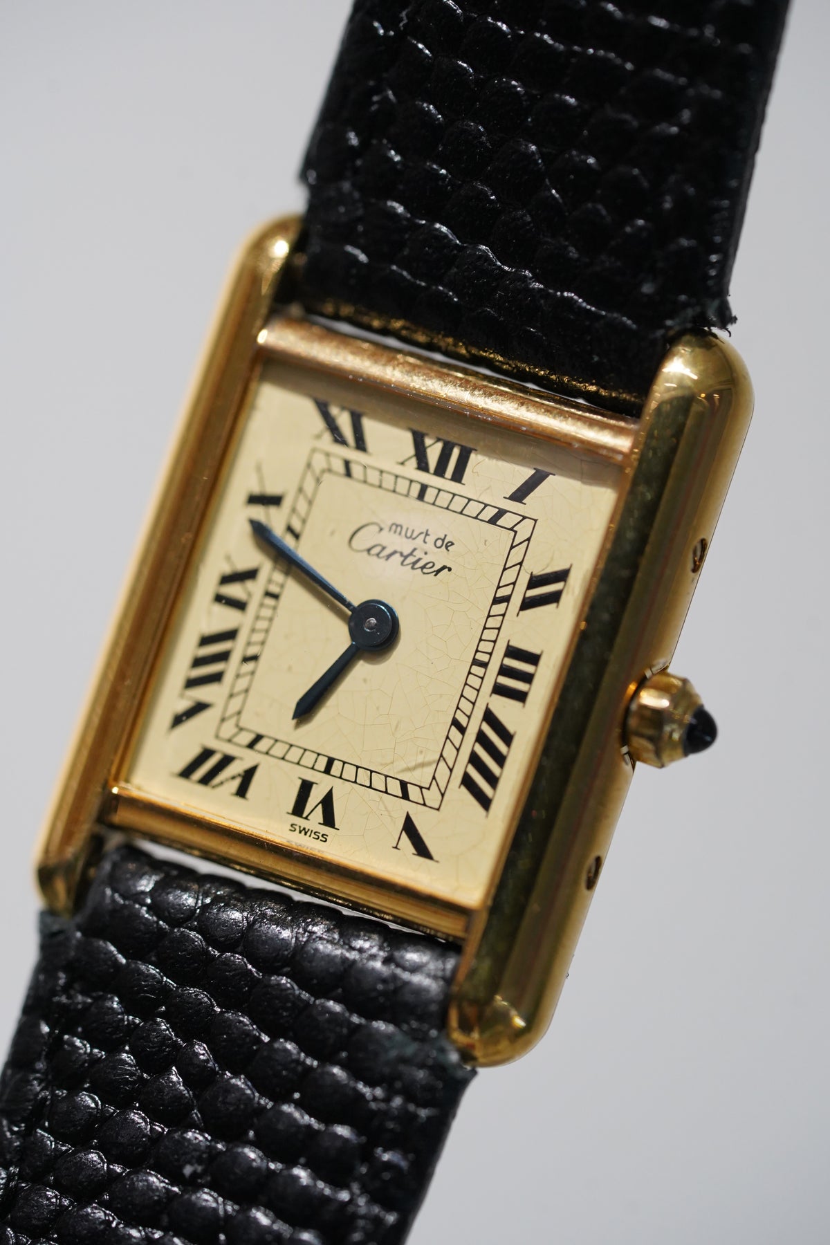 Cartier Vintage Tank Must Vermeil Gold Plated Silver / yellow