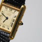 Cartier Vintage Tank Must Vermeil Gold Plated Silver / yellow