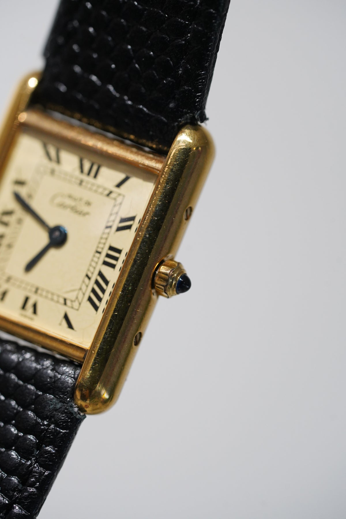 Cartier Vintage Tank Must Vermeil Gold Plated Silver / yellow