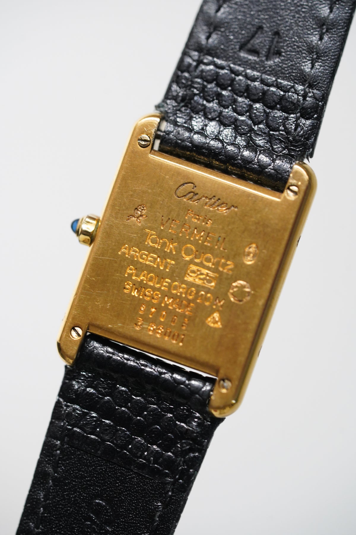 Cartier Vintage Tank Must Vermeil Gold Plated Silver / yellow