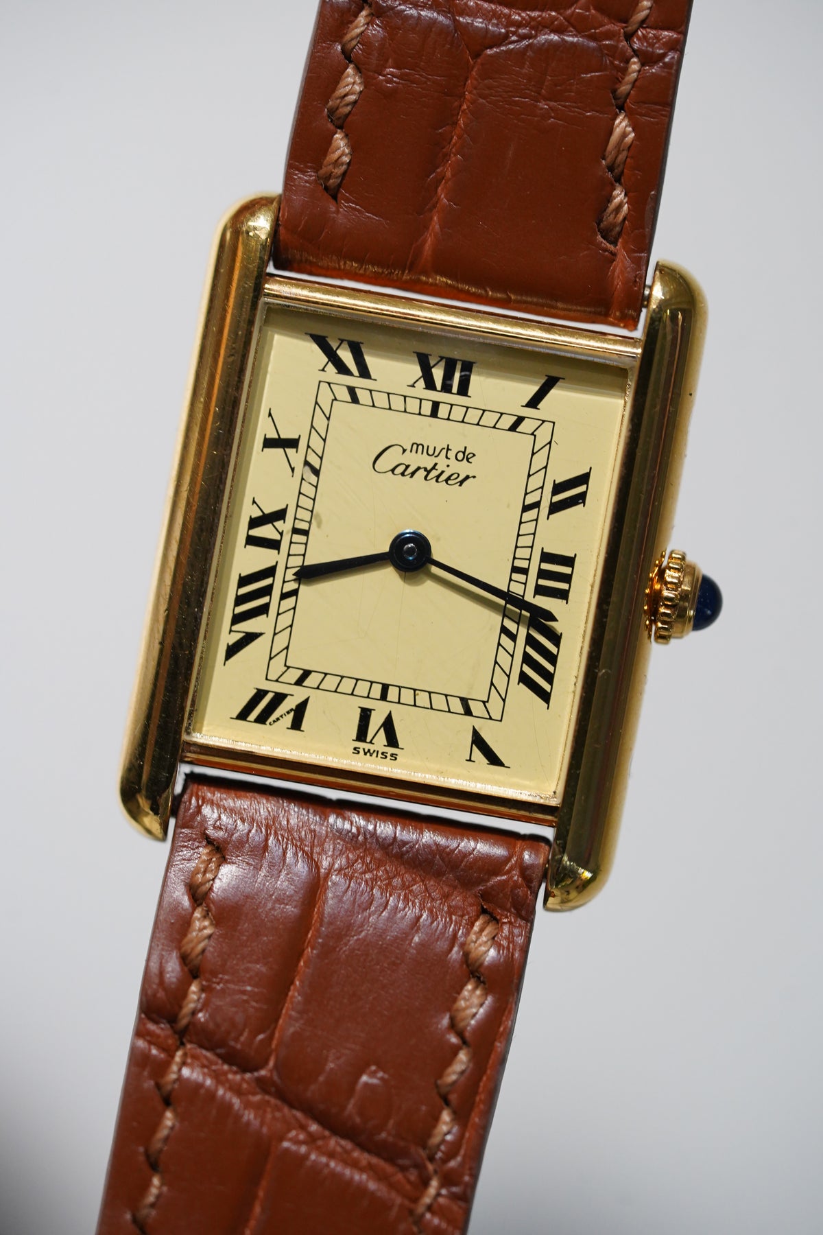 Cartier Vintage Tank Must Vermeil Gold Plated Silver / yellow