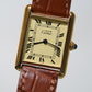 Cartier Vintage Tank Must Vermeil Gold Plated Silver / yellow