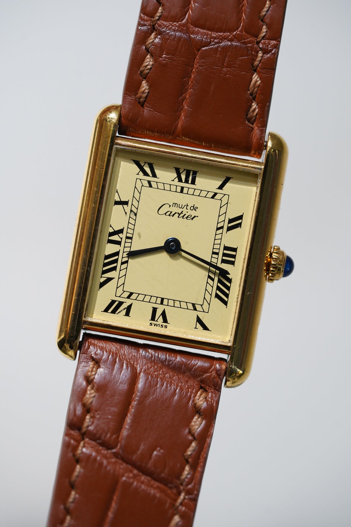 Cartier Vintage Tank Must Vermeil Gold Plated Silver / yellow