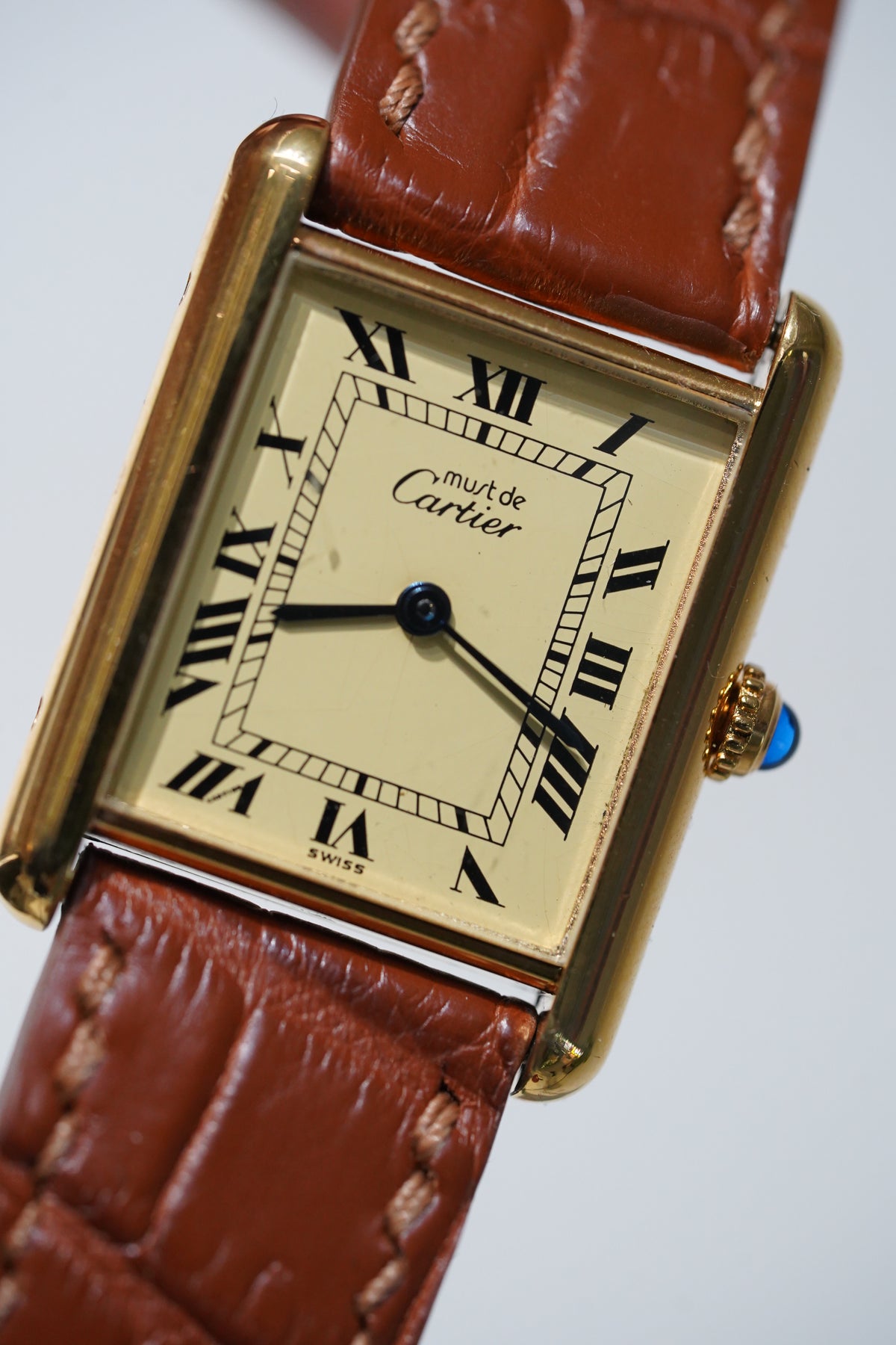 Cartier Vintage Tank Must Vermeil Gold Plated Silver / yellow