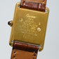 Cartier Vintage Tank Must Vermeil Gold Plated Silver / yellow