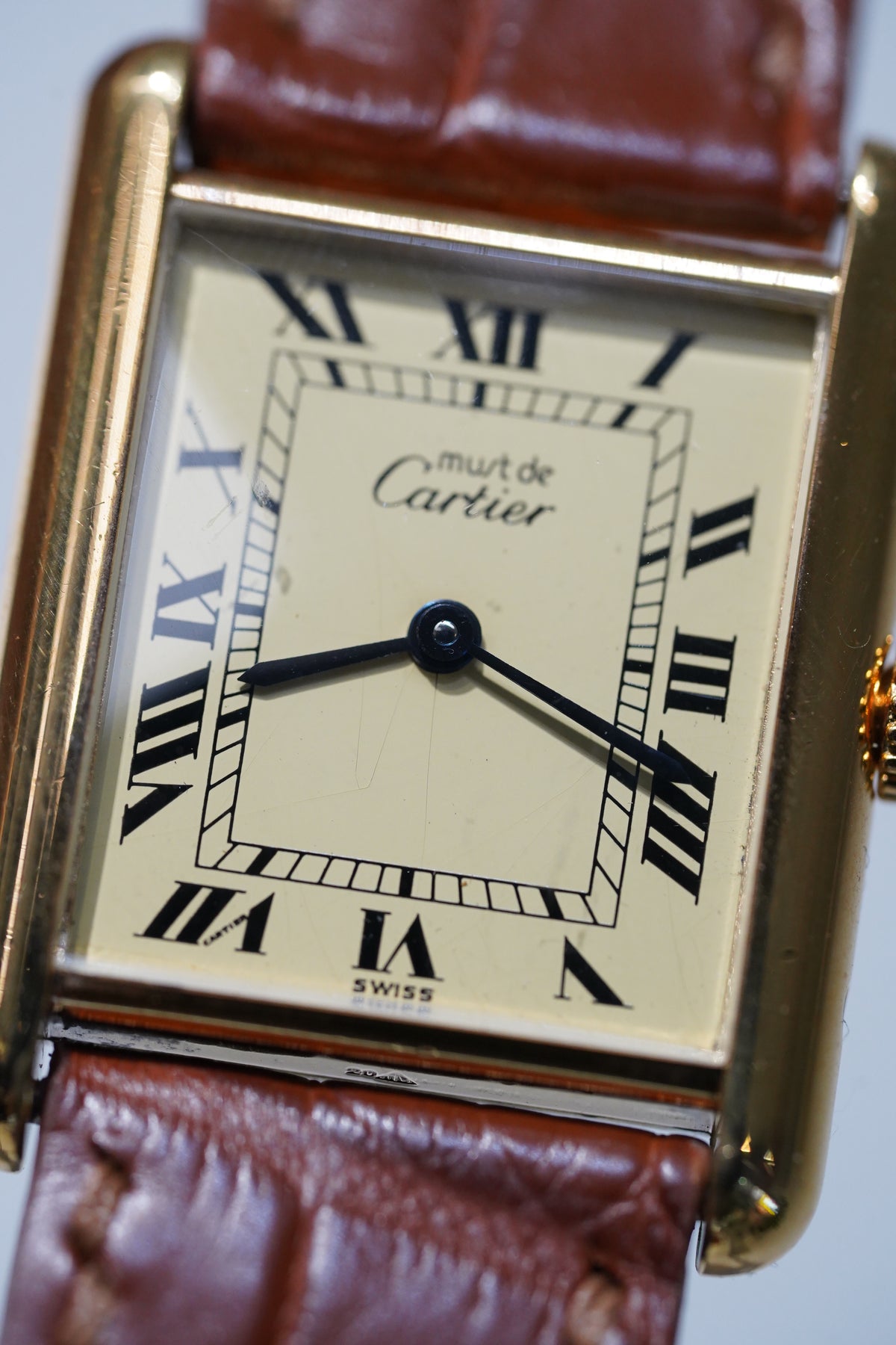 Cartier Vintage Tank Must Vermeil Gold Plated Silver / yellow