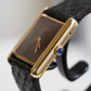 Cartier Vintage Tank Must Vermeil Gold Plated Silver  / Wood Dial
