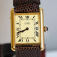 Cartier Vintage Tank Must Vermeil Gold Plated Silver  / yellow Dial 3