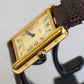 Cartier Vintage Tank Must Vermeil Gold Plated Silver  / yellow Dial 3