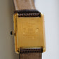 Cartier Vintage Tank Must Vermeil Gold Plated Silver  / yellow Dial 3
