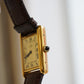 Cartier Vintage Tank Must Vermeil Gold Plated Silver  / yellow Dial 3