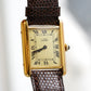 Cartier Vintage Tank Must Vermeil Gold Plated Silver  / yellow Dial 3