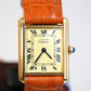 Cartier Vintage Tank Must Vermeil Gold Plated Silver  / yellow Dial 2