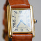 Cartier Vintage Tank Must Vermeil Gold Plated Silver  / yellow Dial 2