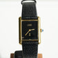 Cartier Vintage Tank Must Vermeil Gold Plated Silver  / Black