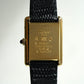 Cartier Vintage Tank Must Vermeil Gold Plated Silver  / Black