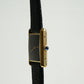 Cartier Vintage Tank Must Vermeil Gold Plated Silver  / Black