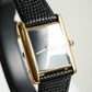 Cartier Vintage Tank Must Vermeil Gold Plated Silver  / Black