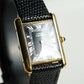 Cartier Vintage Tank Must Vermeil Gold Plated Silver  / Black Dial