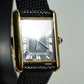 Cartier Vintage Tank Must Vermeil Gold Plated Silver  / Black Dial