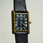 Cartier Vintage Tank Must Vermeil Gold Plated Silver  / Black Dial