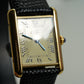 Cartier Vintage Tank Must Vermeil Gold Plated Silver  / yellow Dial