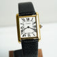 Cartier Vintage Tank Pre Must Vermeil Gold Plated Silver  / White