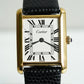 Cartier Vintage Tank Pre Must Vermeil Gold Plated Silver  / White