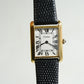 Cartier Vintage Tank Pre Must Vermeil Gold Plated Silver  / White