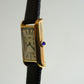 Cartier Vintage Tank Pre Must Vermeil Gold Plated Silver  / White