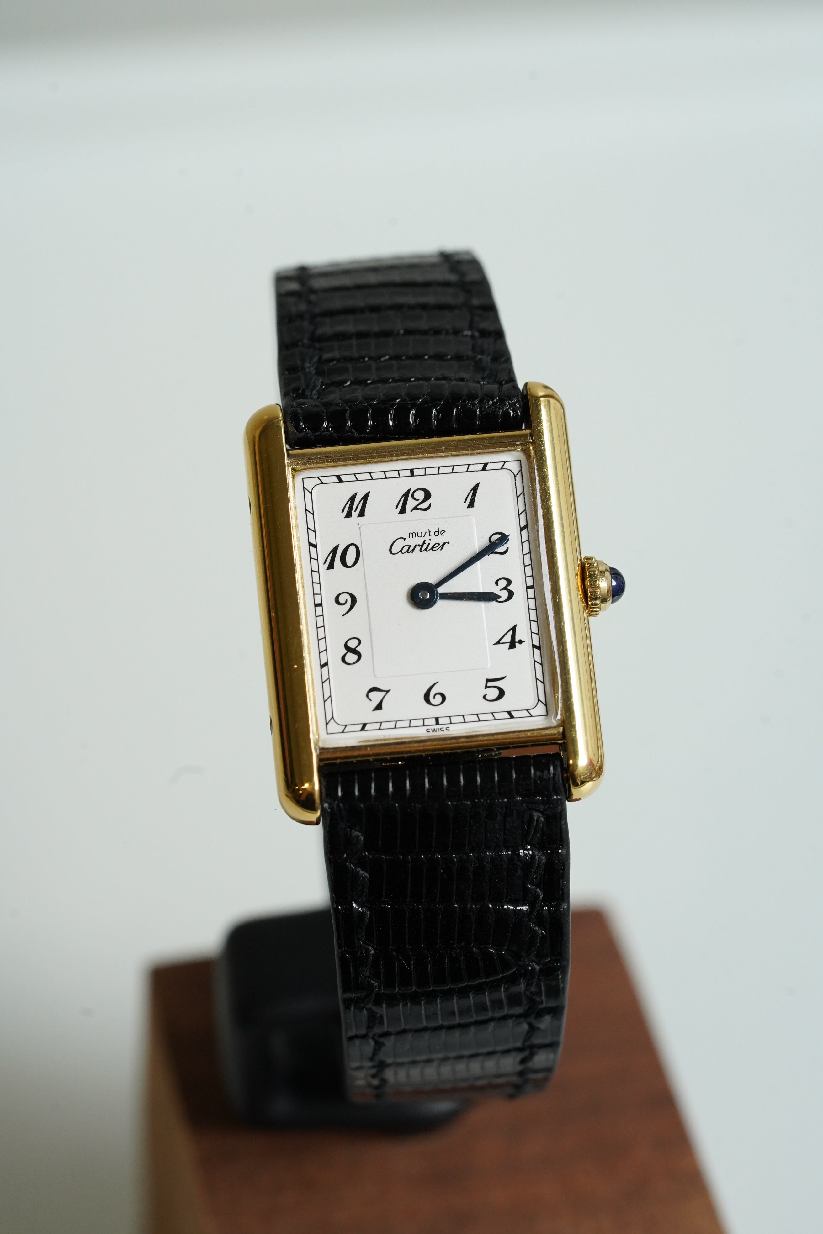 Cartier Vintage Tank Must Vermeil Gold Plated Silver